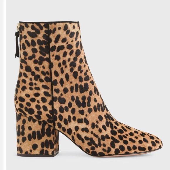 J.Crew Sadie Leopard Calf Hair Ankle Boots - Picture 3 of 12